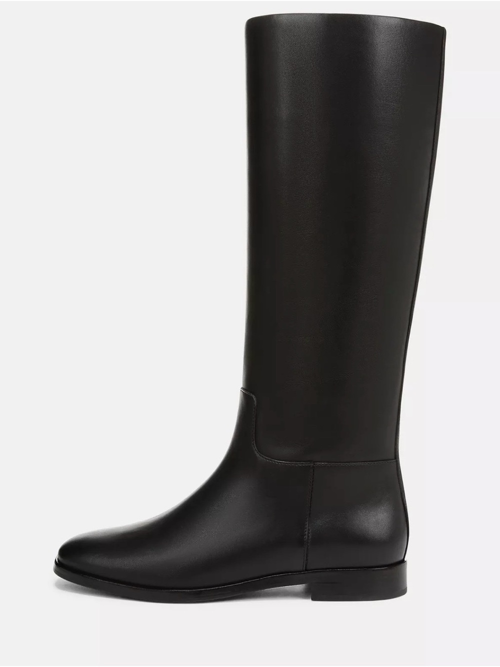 Vince Wideβ Calf Margaret Classic Tall Black Leather Riding Boots - 6.5 M